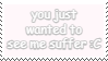 stamp that says suffer
